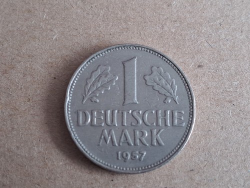 Münze deutsche mark - dm, 1957