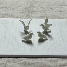 Playmobil Zubehör| Tiere| 4x Weiße Tauben| Stadt Vögel Zoo Park Teich See