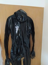 LATEX CATSUIT ANZUG GANZANZUG MASKE HANDSCHUHE Penishülle RUBBER GUMMI