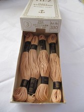 4 x MEZ Mattstickgarn beige