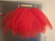 2x Tüllrock rot Fasching