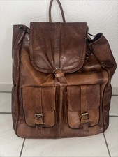 Rucksack Leder Braun Gross