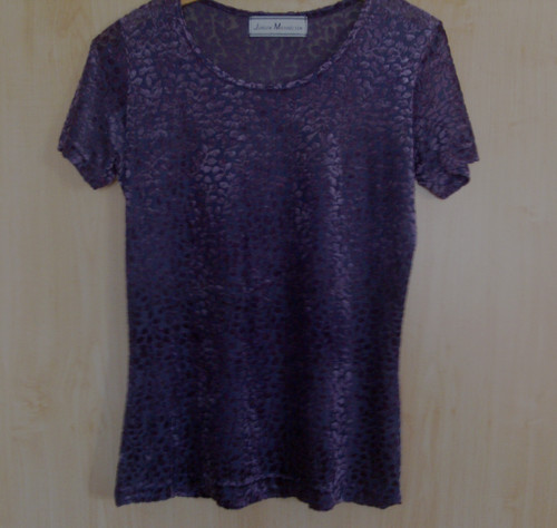 Lila kurzarmshirt - kurzarmshirt, in