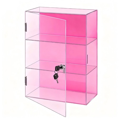 Acryl vitrine mit schloss - mit,