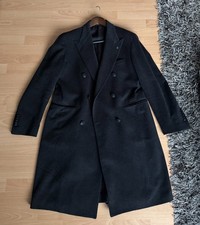 Tagliatore Doppelreihiger Mantel anthrazit Wollmantel 10% Cashmere 48