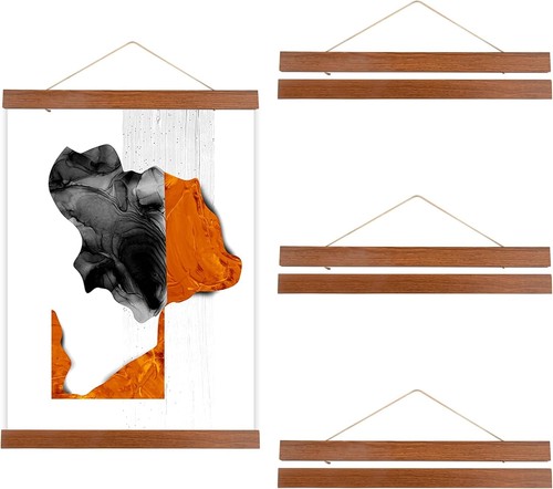 Posterhalter aus holz mit - posterhalter,