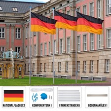 Aluminium Fahnenmast 6,50m mit