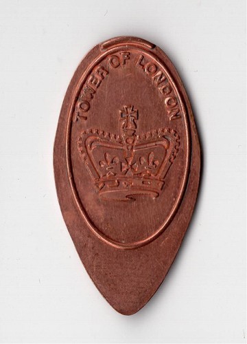 Elongated coin england uk - elongated,