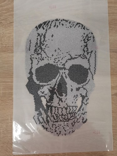 Totenkopf hot fix - totenkopf, strass