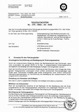 Harley Davidson Teilegutachten UHS Softail Gutachten PDF Schwinge  Antrieb usw.