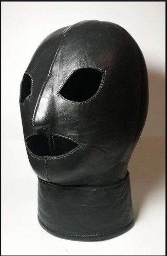 100 ledermaske schwarz - ledermaske,,