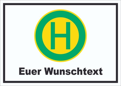 Schild haltestelle mit - haltestelle,