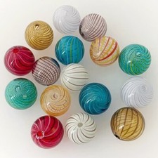 16 Hohlglasperlen |  Murano Glas | Lampwork Beads | MN09 BeadsCompany