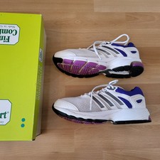 Weiß-bunte ADIDAS-adiPRENE, gebraucht, Gr. 38 2/3, UK 5 1/2, US 7!