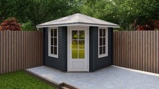 5 Eck Gartenhaus Holz 2,6x2,6m