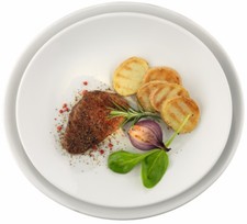 Seltmann Weiden MERAN Steak & More 6 x Speiseteller 27 cm Teller Platte oval 