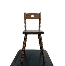 Landhaus Holz Stuhl  Holzstuhl Antikstil, gedrechselt, Höhe ca.  79,5 cm, 3,9 Kg