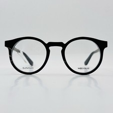 Woodfellas Brille Damen Herren rund schwarz Büffelhorn Horn Echthorn 10905 47/22
