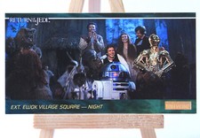 Star Wars Die Rückkehr der Jedi-Ritter Ewok Dorfplatz bei Nacht Sammelkarte 144