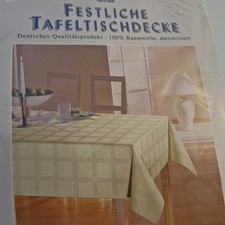 Tafeltischdecke Festliche Große ca. 130 × 220 Cm.  100% Baumwolle