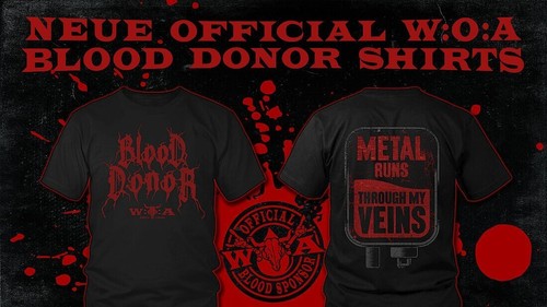 Wacken blood sponsor - blood, shirt