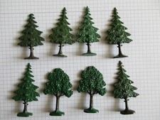 Siku  -alt- 6 Tannen und 2 Laubbäume - noch gut erhalten
