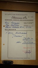 Musiktruhe / Schrank Loewe Opta aus  60er mit Originaler Rechnung von 1960