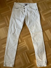 Please Jeans Boyfriend Modell P 78 weiß Gr. S 36 38 lässig Knopfleiste
