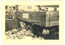 Orig. Foto Unfall Lkw Baustab