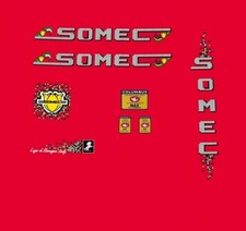 Somec Fahrrad Aufkleber, Transfers, Sticker - weiß Nr.106