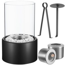 Tischfeuer Tischkamin Feuerstelle Rauchfrei tragbar rund Balkon Garten Deko