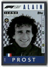 Topps F1 Turbo Attax 2025 Formel 1 No. 298 Alain Prost Icons of the Grid