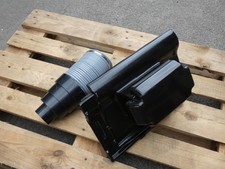 Jacobi J11V  Sanitärlüfter Rechteck Tonziegel /PVC vulkanschwarz + Schlauch