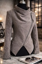 H&M Divided Bikerjacke Taupe