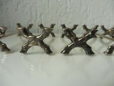 5 schöne ,alte Messerbänkchen ,  versilbert ,  Jugendstil