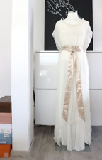 edles★ Brautkleid / Standesamt ★ Kleid DE 36 / 38 offwhite ivory Seide NP horend