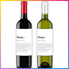 2 Stück Flaschenetiketten