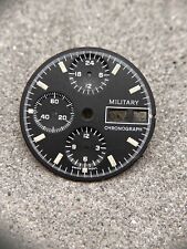 #1510 TENGLER ZIFFERBLATT DIAL LEMANIA 5100 BUND BUNDESWEHR CHRONOGRAPH MILITARY