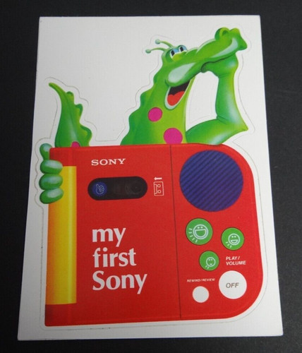 Werbe aufkleber first sony - my,
