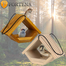 Holz-Vogelfutterhaus Vogelhaus 24x14x17,5 cm - Wetterfest, Modernes Design