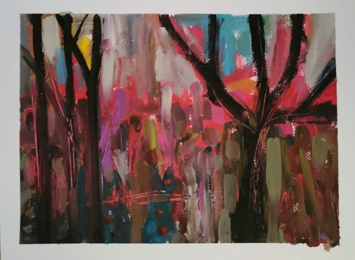 Acrylbild aquarellpapier - acrylbild, a3