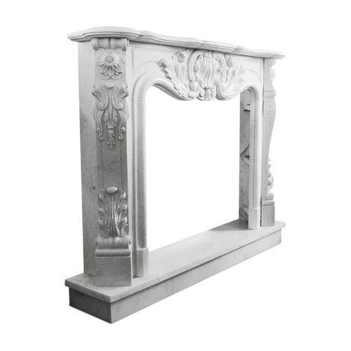 Carrara marmor kaminumrandung - carrara-marmor,