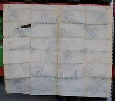 A19/ Bonndorf , Freiwillige Feuerwehr  uralte Entw Zeichnung f Fahne , 1901 /318