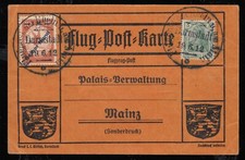 DR IV, Gelber Hund, Flugpost Rhein Main, Darmstadt 19.6.12