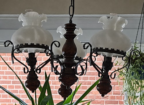 Vintage hangelampe flammig - vintage,