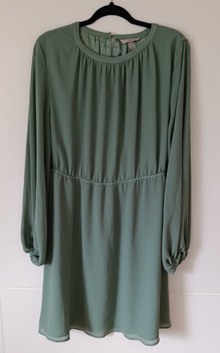 Kleid langarm mintgrün - kleid,