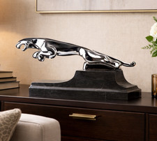 Bronzefigur Jaguar springend