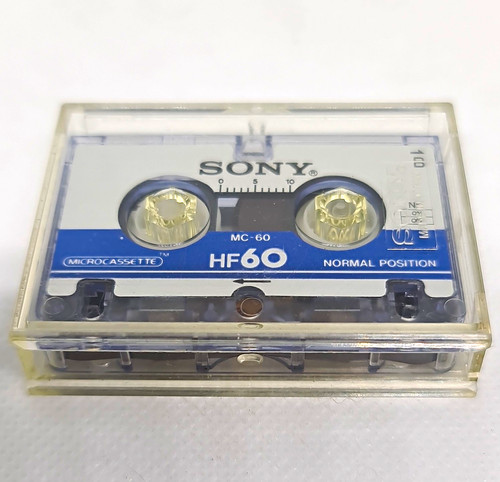 Sony hf60 microcassette - sony,