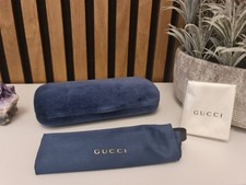 Gucci Brillenetui Blau Samt