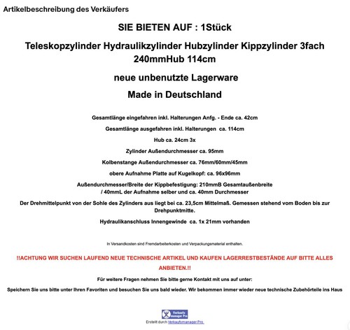 Teleskopzylinder